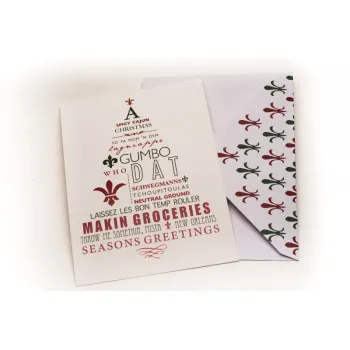 A Spicy Cajun Christmas Greeting Card