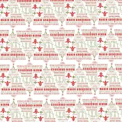 Cajun Christmas Tree Wrapping Paper