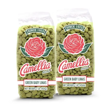Camellia Brand Dry Green Baby Lima Beans 1lb - 2 Pack