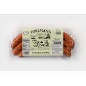 Foreman's Smoked Pork & Beef Garlic Sausage 16 oz