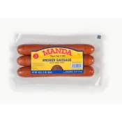 Manda's Smoked Pork Sausage Hot 16 oz