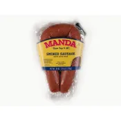 Manda's Smoked Pork Sausage Mild 28 oz