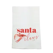 Santa Claws Crawfish Kitchen Towel Santa Claws Crawfish Kitchen Towel