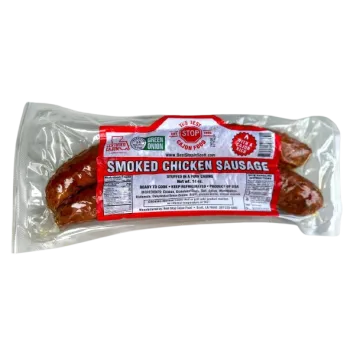 Best Stop Smoked Green Onion Chicken Sausage - Authentic Cajun Sausage with Green Onion