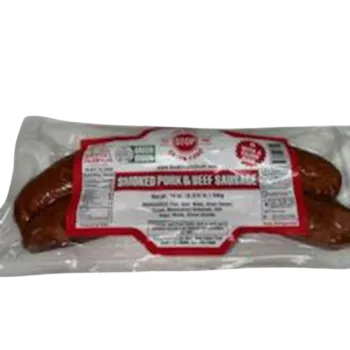 Best Stop Smoked Pork & Beef Sausage 14 oz