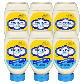 Blue Plate Light Squeeze Mayonnaise 18 oz Squeeze - Pack of 6