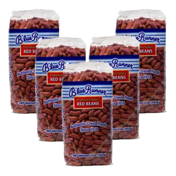 Blue Runner Dry Red Beans 1 lb - Pack of 5