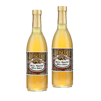 Boscoli Dirty Martini Olive Juice 12.7 ounce Pack of 2