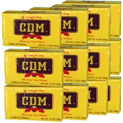 CDM Dark Roast Coffee & Chicory (Auto Drip) 13 oz Brick Pack of 12