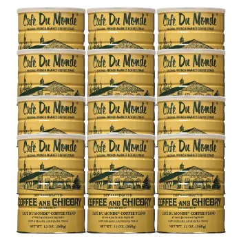 Cafe Du Monde Chicory Decaffeinated Coffee 13oz 12 Pack