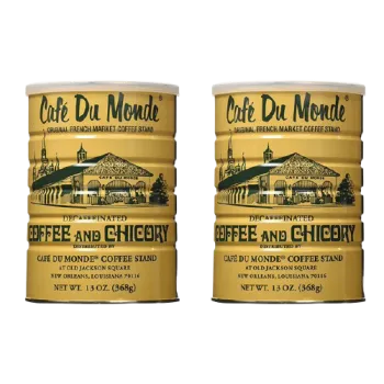 Cafe Du Monde Chicory Decaffeinated Coffee 13 oz 2 Pack