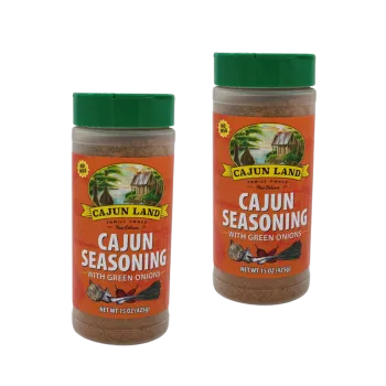 Cajun Land Cajun Seasoning with Green Onions 15 oz Pack of 2