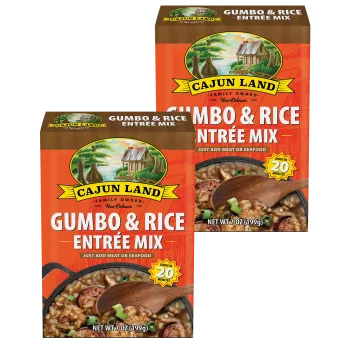 Cajun Land Gumbo & Rice Mix 7 oz Pack of 2