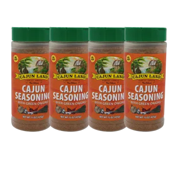 Cajun Land Cajun Seasoning with Green Onions 15 oz Pack of 4