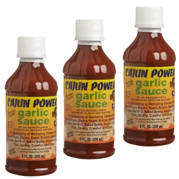 Cajun Power Garlic Sauce 8 oz Pack of 3