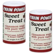 Cajun Power Sweet Treat Cinnamon Sugar with Pure Vanilla 8 oz Pack of 2