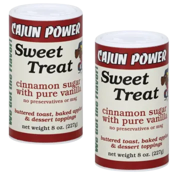 Cajun Power Sweet Treat Cinnamon Sugar with Pure Vanilla 8 oz Pack of 2