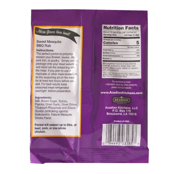 Cajun's Choice Sweet Mesquite BBQ Rub 1 oz