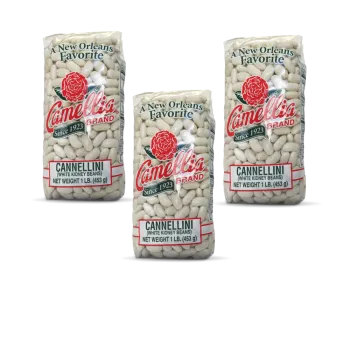 Camellia Cannellini Beans 1 lb Pack of 3