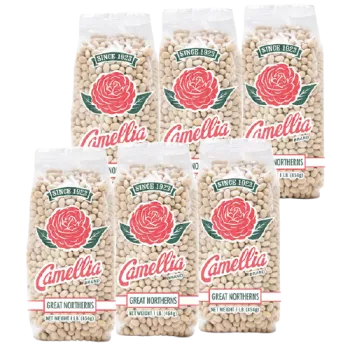 Camellia Great Northern Beans 1lb - 6 pack