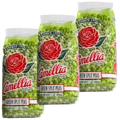 Camellia Green Split Peas 1 lb - 3 Pack