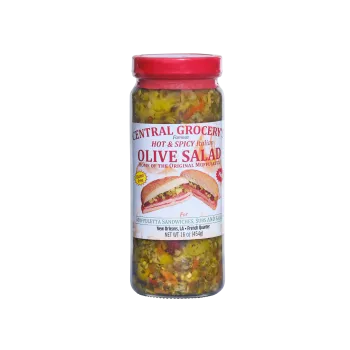 Central Grocery Hot & Spicy Olive Salad 16 oz