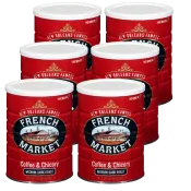 French Market Coffee & Chicory Creole Roast 12 oz Pack of 6