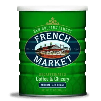 French Market Decaf Medium-Dark Roast Coffee & Chicory 12 oz - 3 Pack