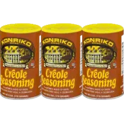 Konriko Creole Seasoning 6 oz Canister Pack of 3