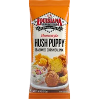 Louisiana Fish Fry Hush Puppy Seasoned Cornmeal Mix 7.5 oz