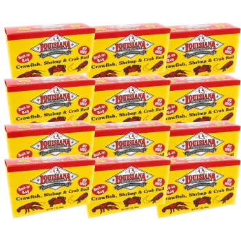 Louisiana Fish Fry Boil-n-a-Bag 3 oz. Crawfish, Shrimp & Crab Boil Pack of 12