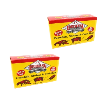 Louisiana Fish Fry Boil-n-a-Bag 3 oz. Crawfish, Shrimp & Crab Boil Pack of 2