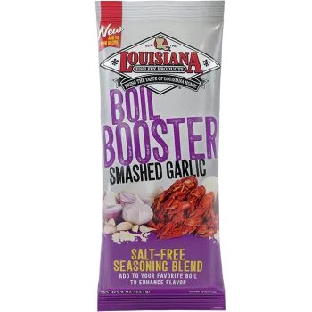 Louisiana Fish Fry Smashed Garlic Boil Booster 8 oz