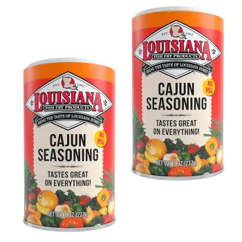 Louisiana Fish Fry Cajun Seasoning 8 oz - Pack of 2
