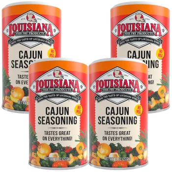 Louisiana Fish Fry Cajun Seasoning 8 oz - Pack of 4