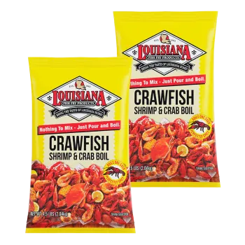 Louisiana Fish Fry Crawfish Crab and Shrimp Boil 4 lb - 2 Pack