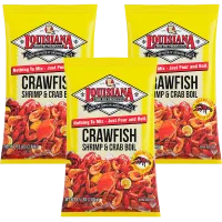 Louisiana Fish Fry Crawfish Crab and Shrimp Boil 4 lb - 3 Pack