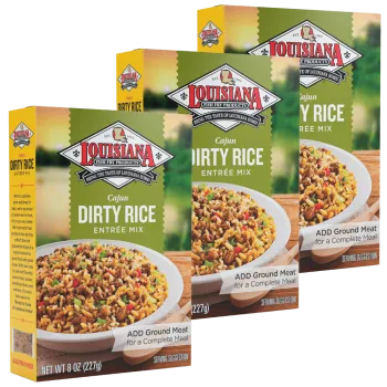 Louisiana Fish Fry Dirty Rice MIx 8 oz - Pack of 3