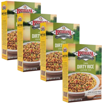 Louisiana Fish Fry Dirty Rice MIx 8 oz - Pack of 4