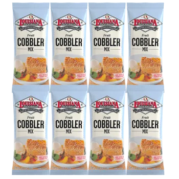 Louisiana Fish Fry Cobbler Mix 10.58 oz - Pack of 8