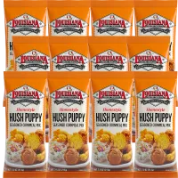 Louisiana Fish Fry Hush Puppy Seasoned Cornmeal Mix 7.5 oz - Pack of 12