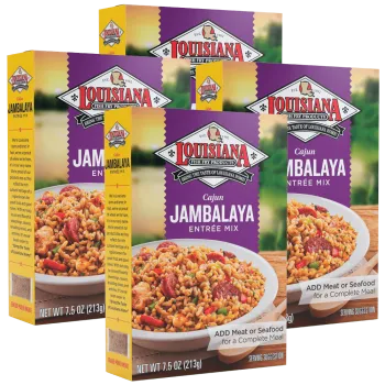 Louisiana Fish Fry Jambalaya Mix 7.5 oz Pack of 4