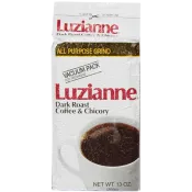 Luzianne Dark Roast Coffee & Chicory White Label 13 oz