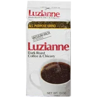 Luzianne Dark Roast Coffee & Chicory White Label 13 oz