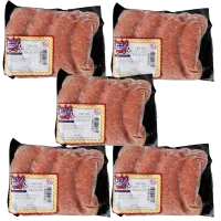 Poche's Fresh Beef & Pork Sausage 1 LB Pack of 5