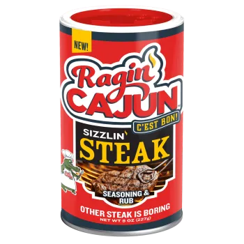 Ragin Cajun Sizzlin' Steak Seasoning 8 oz