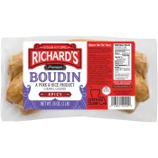 Richard's Hot Pork Boudin 16 oz