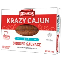 Krazy Cajun Mild Smoked Sausage 3 lb