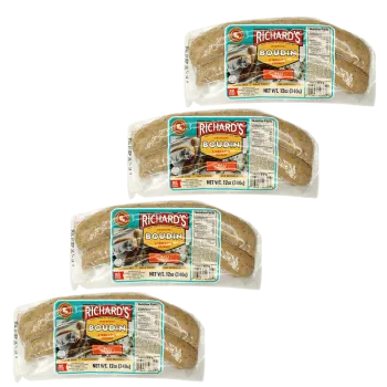 Richard's Premium Pork Boudin 12 Oz Pack of 4