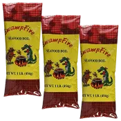 Swamp Fire Seafood Boil 1 lb Pack of 3 Swamp Fire Seafood Boil 1 lb Pack of 3